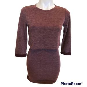 14.  Forever 21 Burgandy Wine Jersey Dress